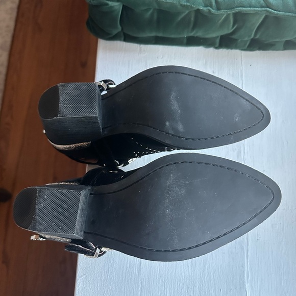 Jeffrey Campbell Calhoun Velvet Ankle Boots - Picture 6 of 9